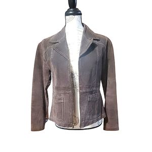 Wilsons Leather Brown Suede Jacket
